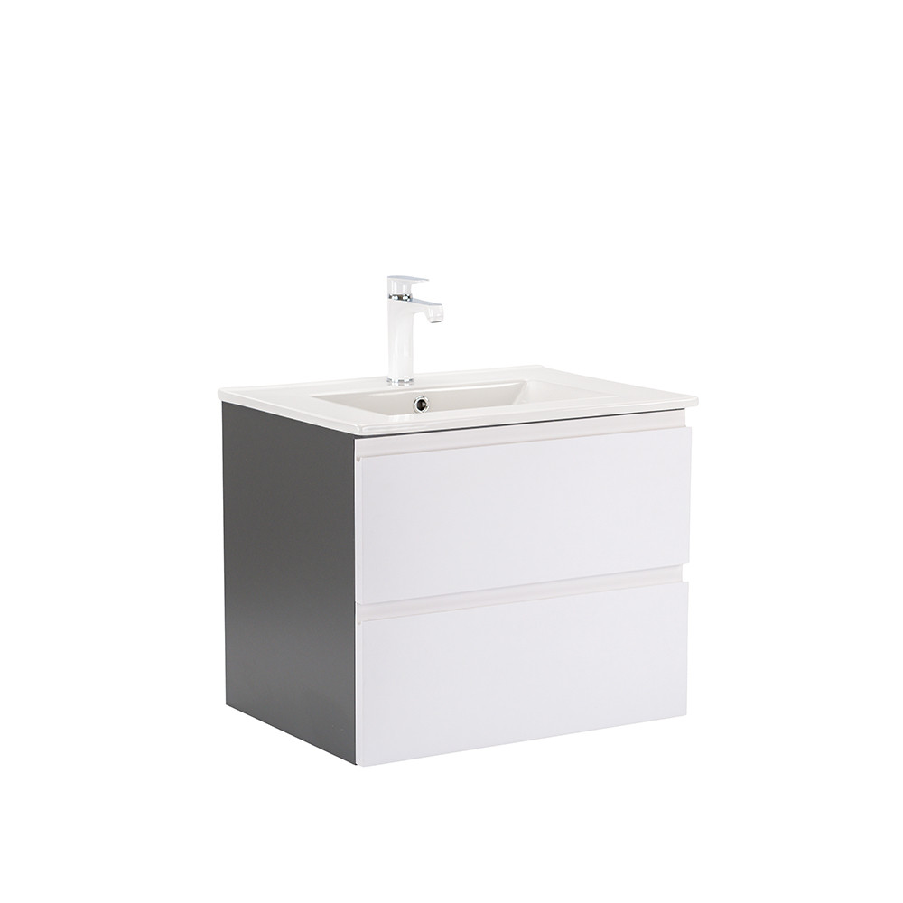 Vario Pull 60 alsó szekrény mosdóval antracit-fehér (HX)